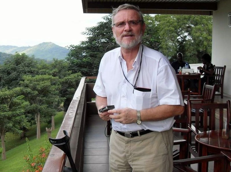 Torben Ravn ved Akosombo, Ghana, i 2008